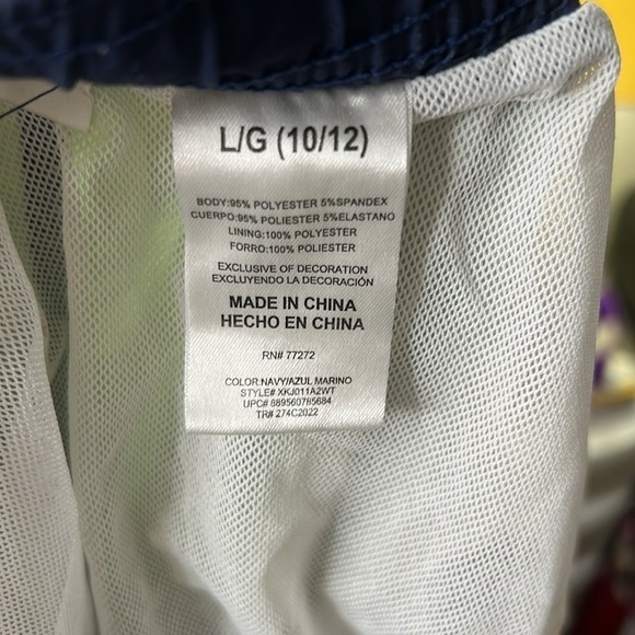 Mario Kart Boys Size L Boardshort Green White Swim Mario Luigi - Picture 6 of 7